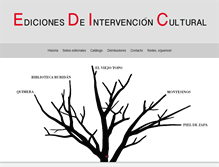 Tablet Screenshot of edicionesdeintervencioncultural.com